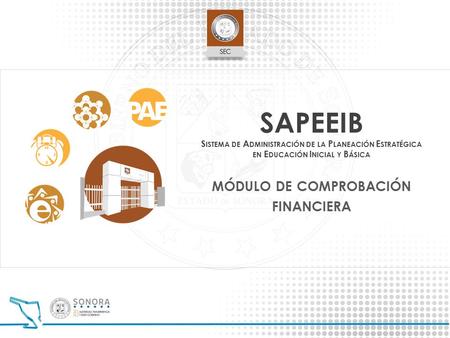SAPEEIB Sistema de Administración de la Planeación Estratégica en Educación Inicial y Básica módulo de comprobación financiera.