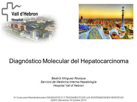 Diagnóstico Molecular del Hepatocarcinoma
