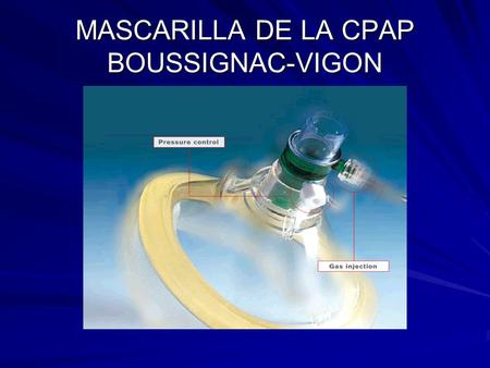 MASCARILLA DE LA CPAP BOUSSIGNAC-VIGON