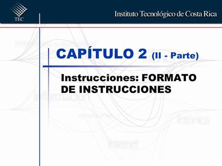 Instrucciones: FORMATO DE INSTRUCCIONES