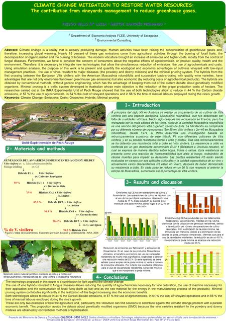 Figura 1. Mapa de cruzamientos. Elaborado por Alain Bouquet y colaboradores. INRA. 2005 CLIMATE CHANGE MITIGATION TO RESTORE WATER RESOURCES: The contribution.