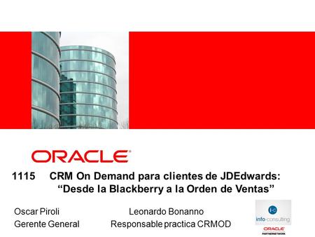 CRM On Demand para clientes de JDEdwards:
