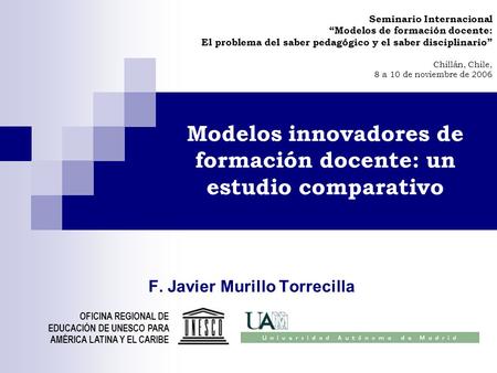 Modelos innovadores de formación docente: un estudio comparativo