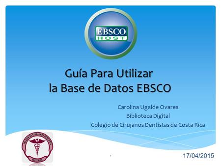 Guía Para Utilizar la Base de Datos EBSCO