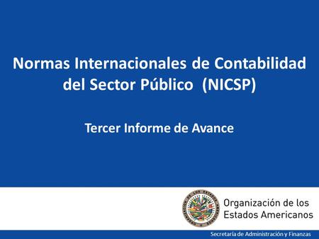 Normas Internacionales de Contabilidad del Sector Público (NICSP)