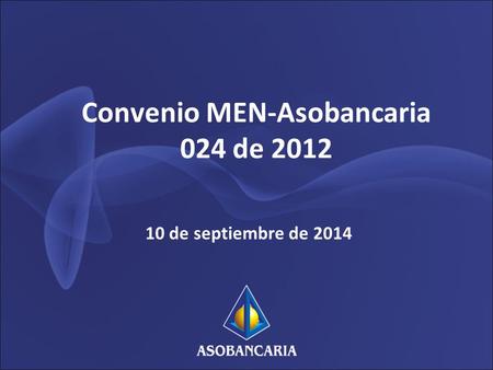 Convenio MEN-Asobancaria 024 de 2012