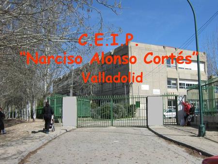 C.E.I.P. “Narciso Alonso Cortés” Valladolid. LOS ACCESOS AL CENTRO ASÍ ESTÁN ASÍ QUEREMOS QUE SEAN.