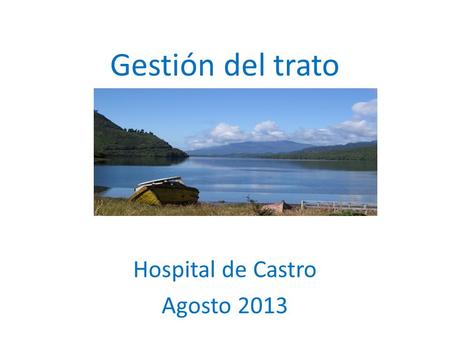 Hospital de Castro Agosto 2013