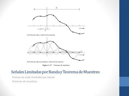 Señales Limitadas por Banda y Teorema de Muestreo