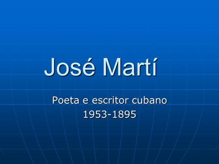 Poeta e escritor cubano