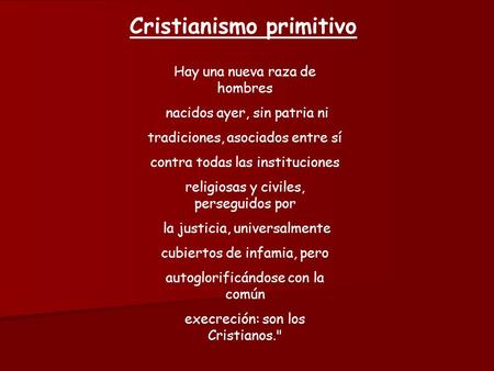 Cristianismo primitivo