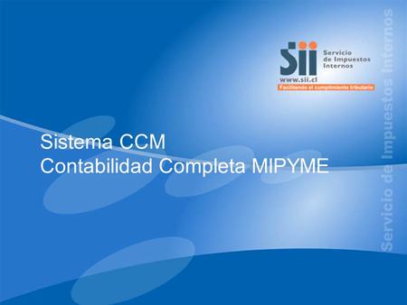 Sistema CCM Contabilidad Completa MIPYME