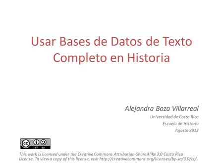 Usar Bases de Datos de Texto Completo en Historia