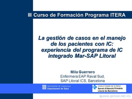 III Curso de Formación Programa ITERA