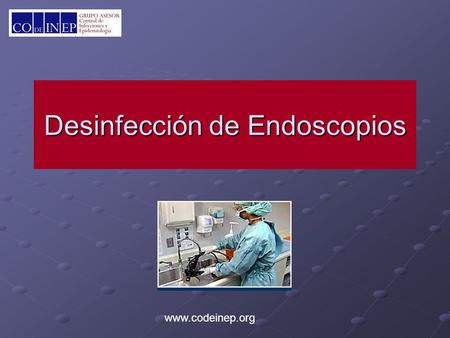 Desinfección de Endoscopios