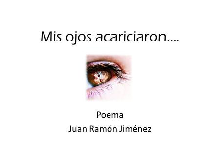 Poema Juan Ramón Jiménez