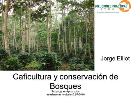 Caficultura y conservación de Bosques