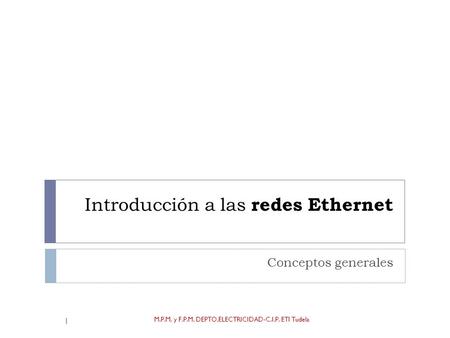 Introducción a las redes Ethernet