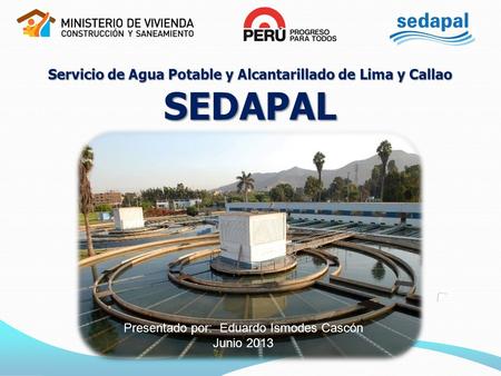 Servicio de Agua Potable y Alcantarillado de Lima y Callao SEDAPAL