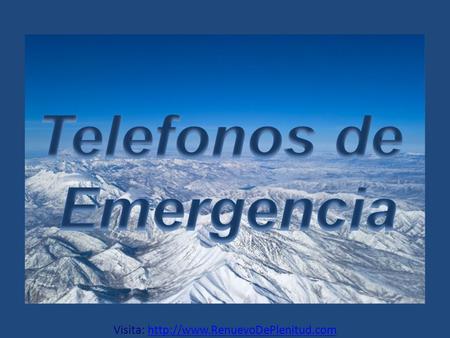 Telefonos de Emergencia