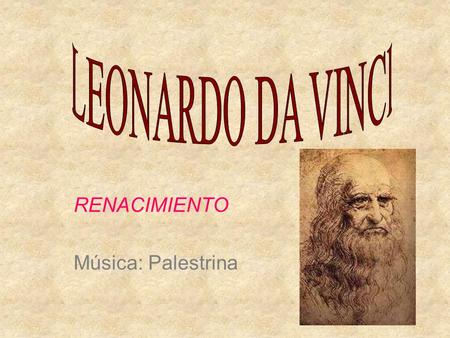 RENACIMIENTO Música: Palestrina