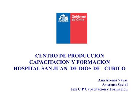 CAPACITACION Y FORMACION HOSPITAL SAN JUAN DE DIOS DE CURICO