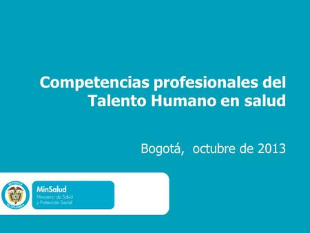 Competencias profesionales del Talento Humano en salud