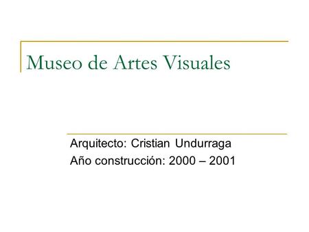 Museo de Artes Visuales