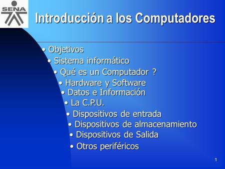 Introducción a los Computadores