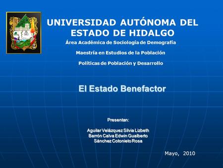 UNIVERSIDAD AUTÓNOMA DEL ESTADO DE HIDALGO