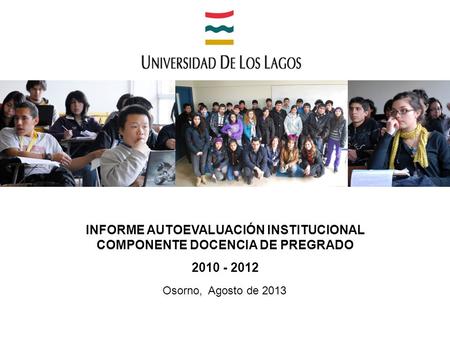 INFORME AUTOEVALUACIÓN INSTITUCIONAL COMPONENTE DOCENCIA DE PREGRADO