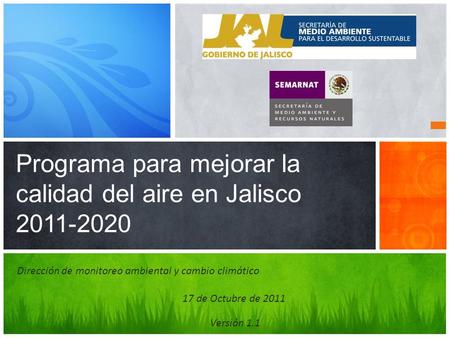 Programa para mejorar la calidad del aire en Jalisco