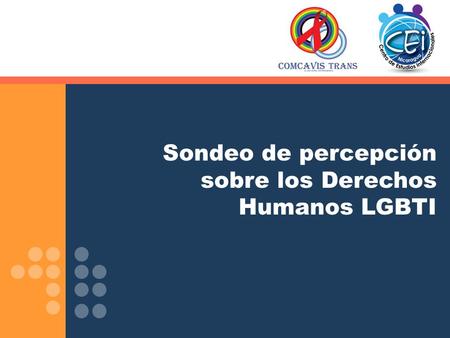 Sondeo de percepción sobre los Derechos Humanos LGBTI.