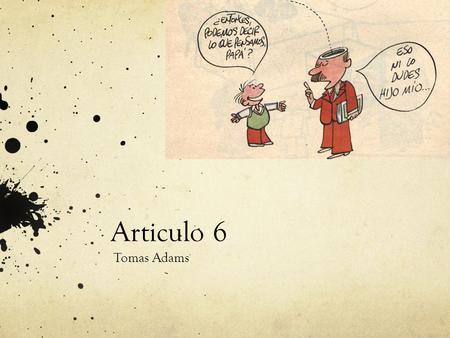 Articulo 6 Tomas Adams.