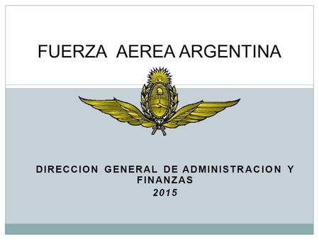 FUERZA AEREA ARGENTINA