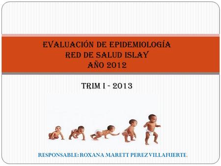 EVALUACIÓN DE EPIDEMIOLOGÍA RED DE SALUD ISLAY AÑO 2012 TRIM I