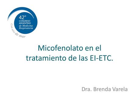 Micofenolato en el tratamiento de las EI‐ETC.