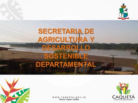 SECRETARIA DE AGRICULTURA Y DESARROLLO SOSTENIBLE DEPARTAMENTAL.