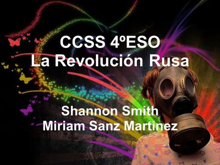 CCSS 4º E.S.O. La Revolución Rusa
