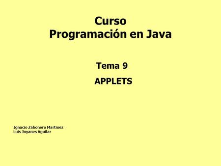 Curso Programación en Java