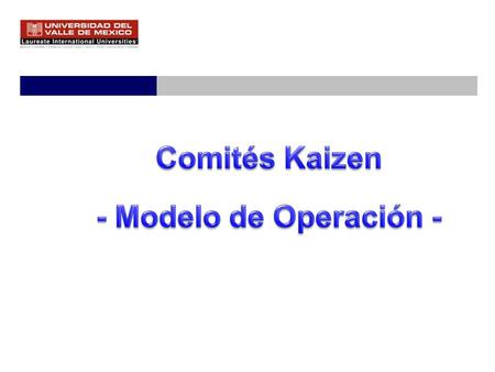 Comités Kaizen - Modelo de Operación -