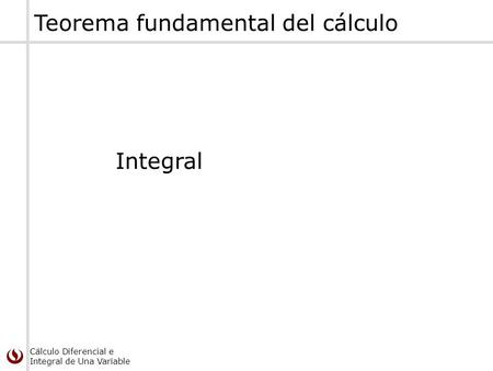 Teorema fundamental del cálculo