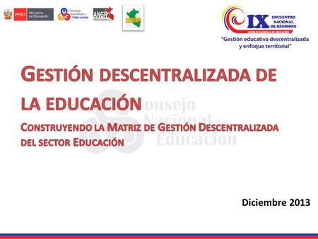 Gestión descentralizada de la educación