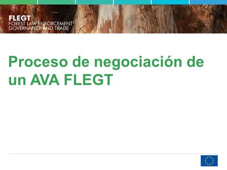 Proceso de negociación de un AVA FLEGT. 1. Información sobre Flegt Facilitación Interés 2. Definición de interés estratégico No a AVA No.