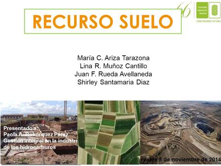 RECURSO SUELO María C. Ariza Tarazona