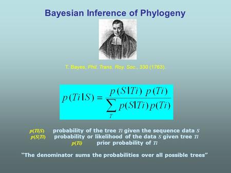 Bayesian Inference of Phylogeny