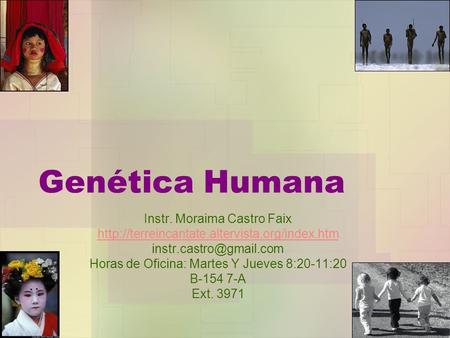 Genética Humana Instr. Moraima Castro Faix