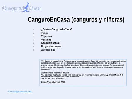 CanguroEnCasa (canguros y niñeras)