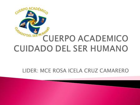 LIDER: MCE ROSA ICELA CRUZ CAMARERO.  Este cuerpo académico en formación se orienta hacia la sistematización y orientación del conocimiento, del ejercicio.