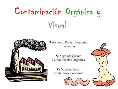 Contaminación Orgánica y Visual
